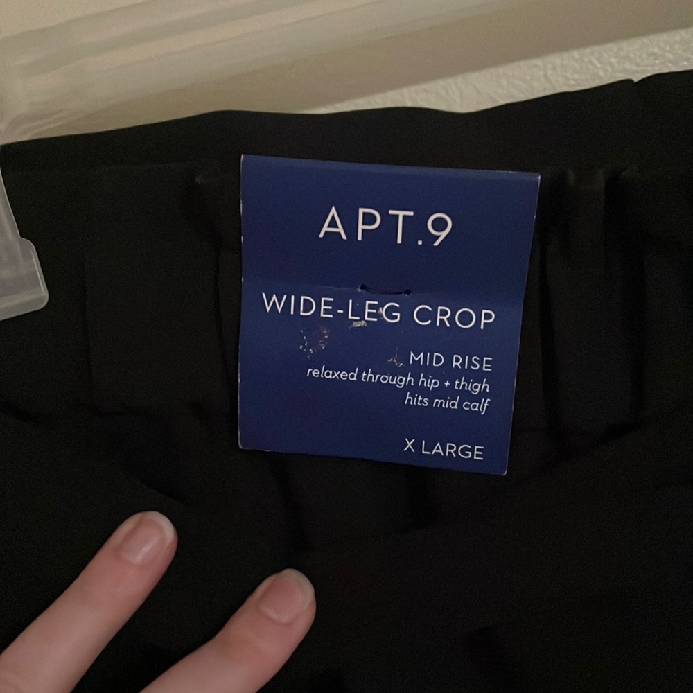 APT 9 wide leg crop pant